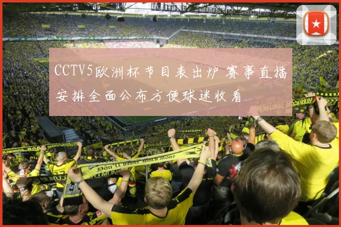 CCTV5欧洲杯节目表出炉 赛事直播安排全面公布方便球迷收看